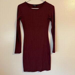Lulus Long Sleeve Bodycon Midi Dress